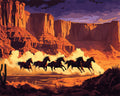 DIAMOND PAINTING I WILDPFERDE IM CANYON