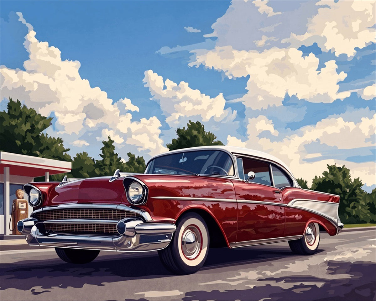 DIAMOND PAINTING I KLASSISCHER VINTAGE-OLDTIMER