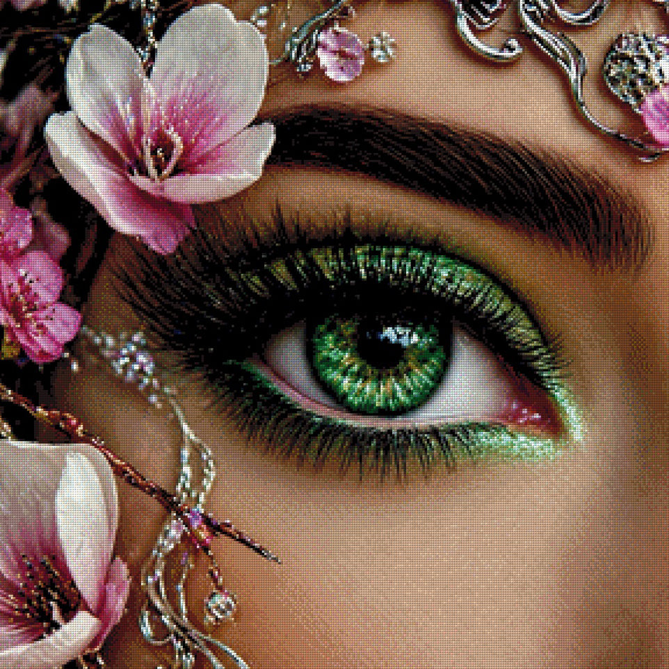 DIAMOND PAINTING I MAGISCHES SMARAGDAUGE