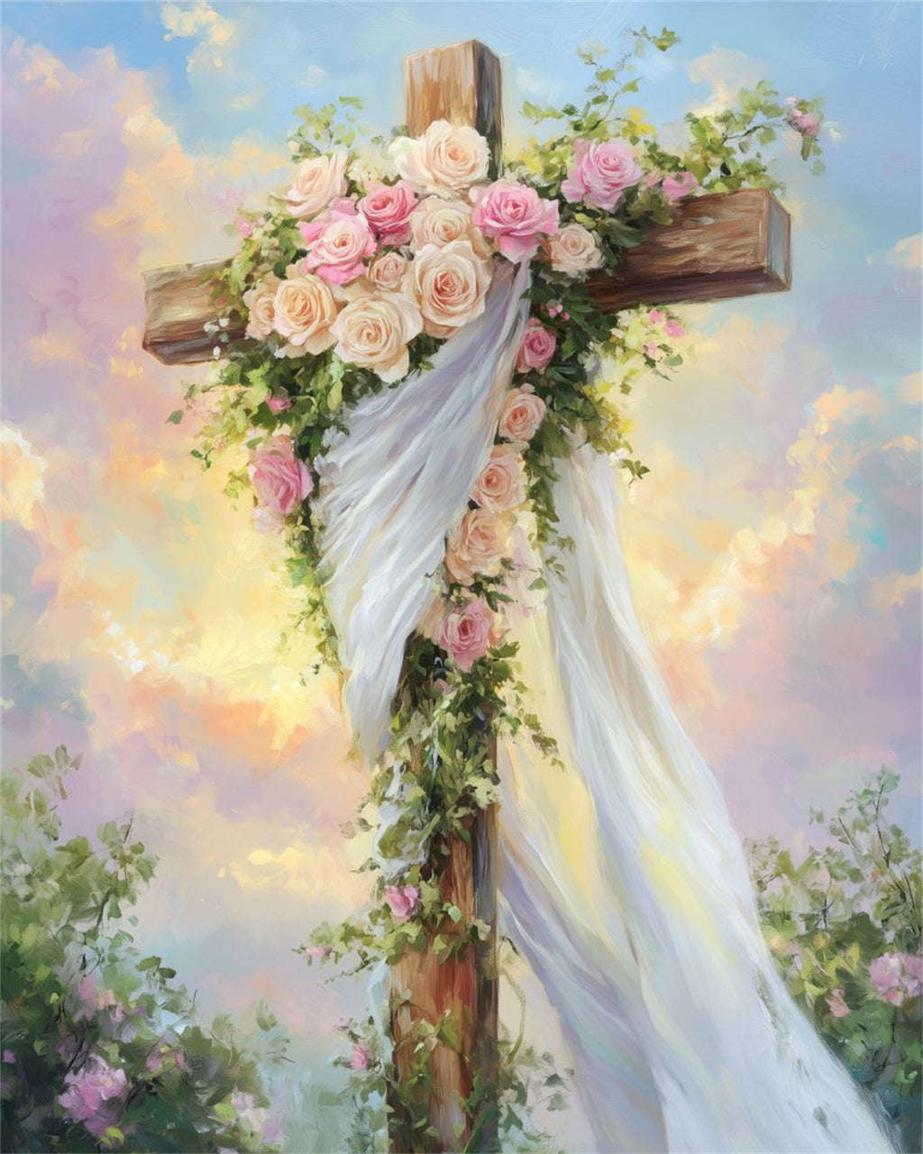 DIAMOND PAINTING I BLUMENKREUZ