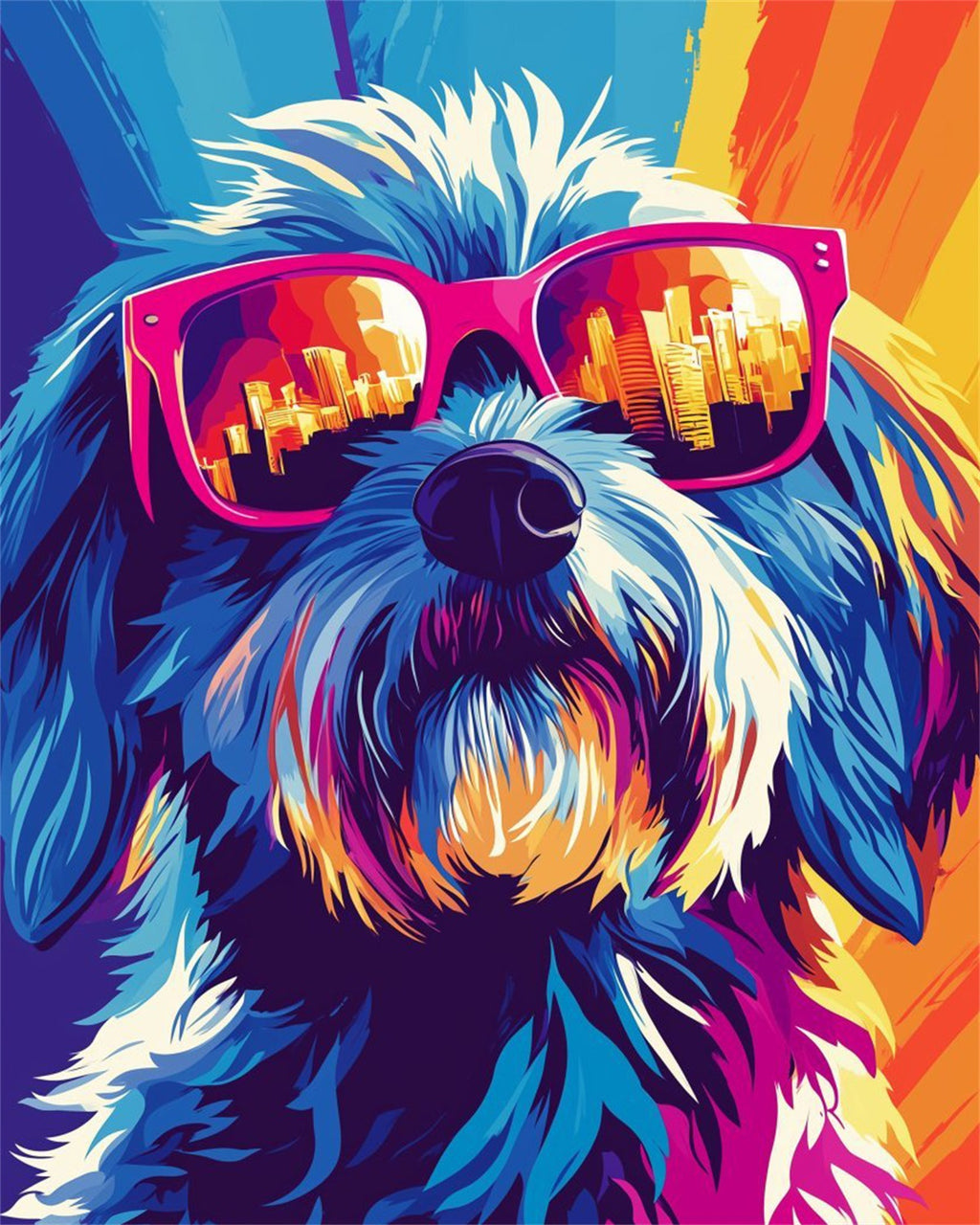 DIAMOND PAINTING I COOLER HUND