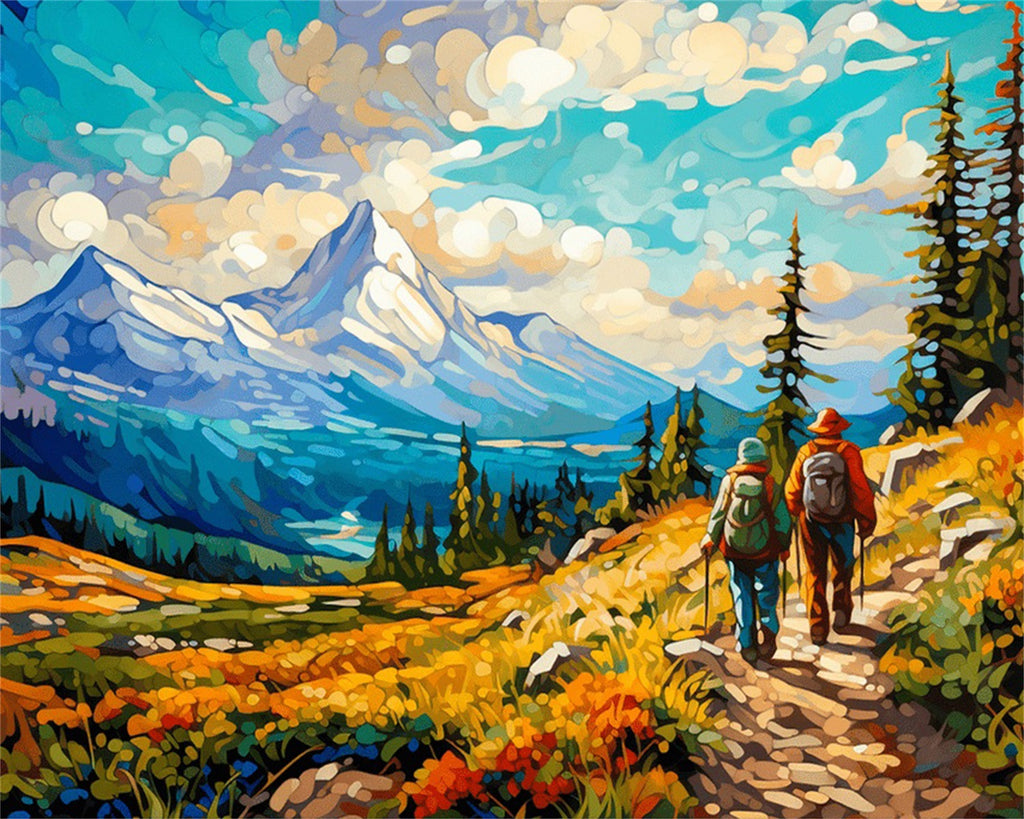 DIAMOND PAINTING I WANDERUNG DURCH DIE BERGLANDSCHAFT