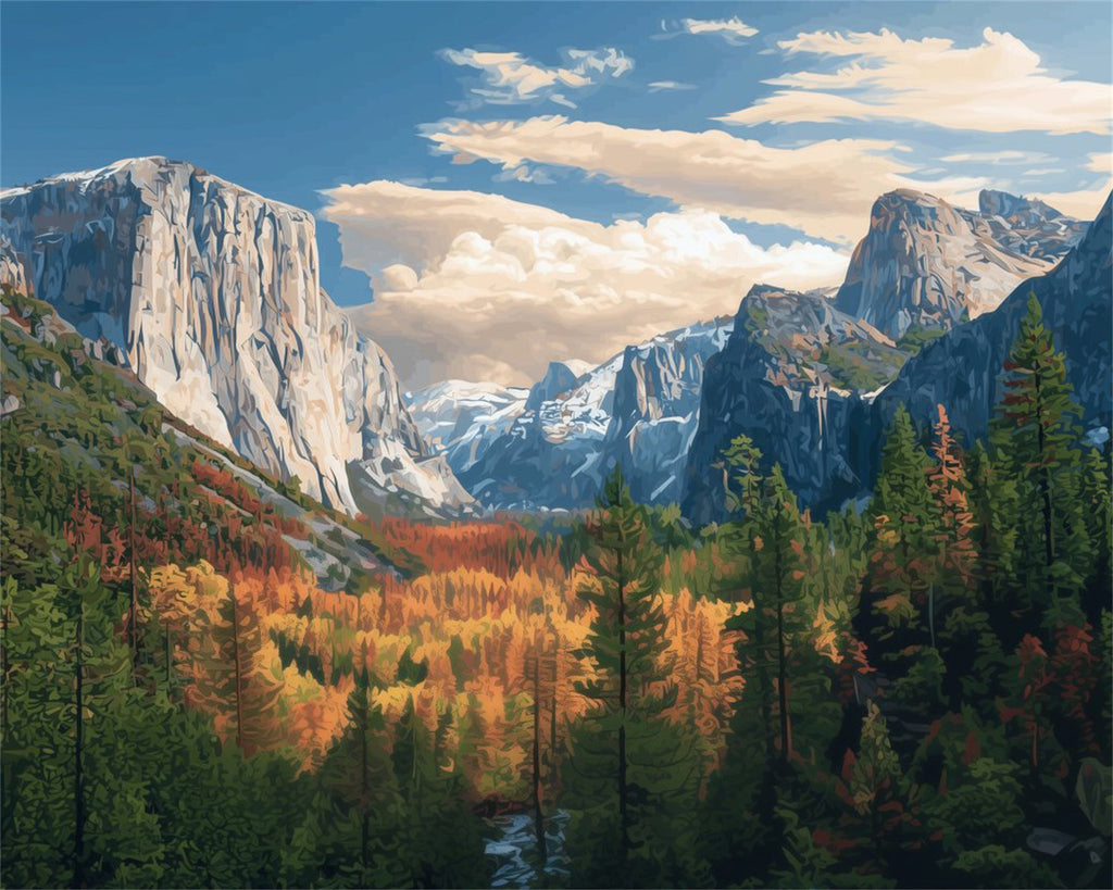 DIAMOND PAINTING I HERBSTGLANZ IM BERGTAL