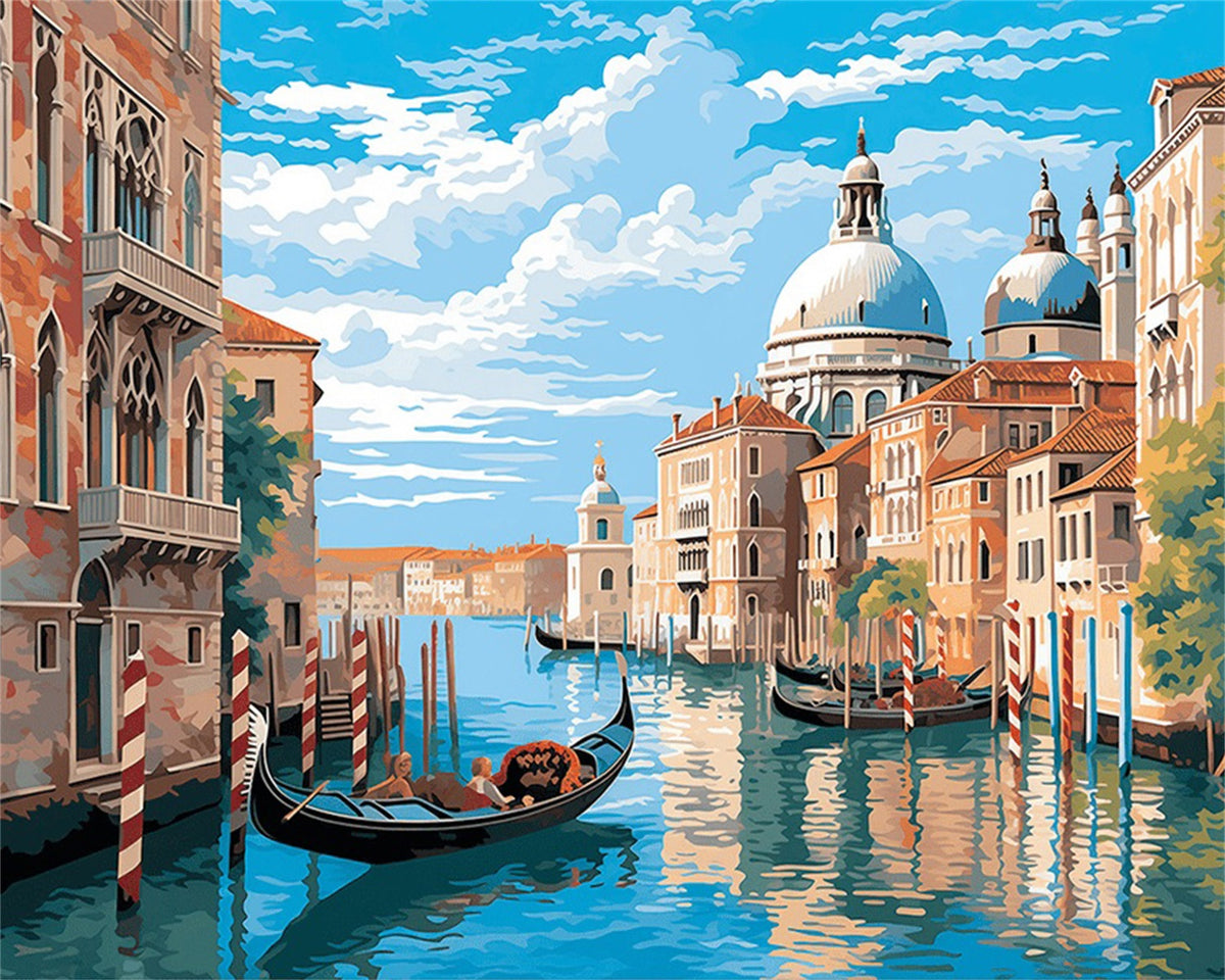 DIAMOND PAINTING I SONNENTAG IN VENEDIG