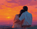 DIAMOND PAINTING I ZWEISAMKEIT IM SONNENUNTERGANG