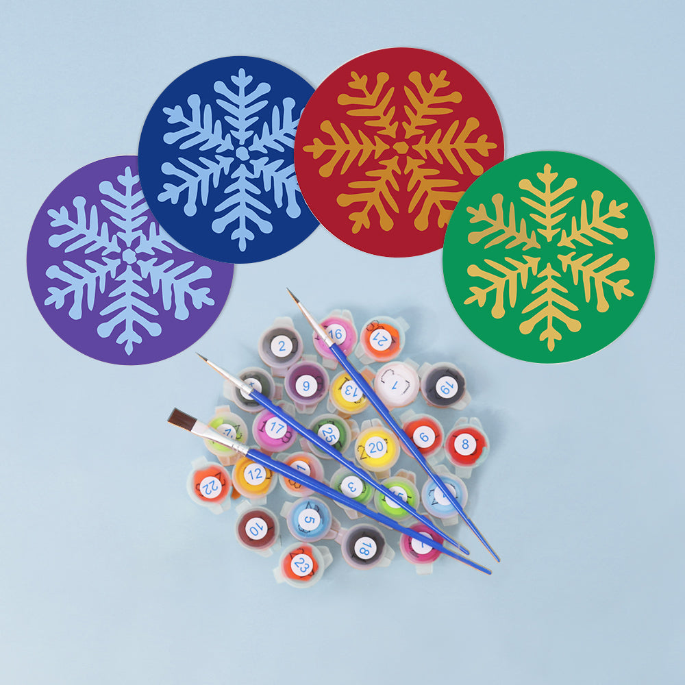 MNZ Tassenuntersetzer Schneeflocken (4er Set)