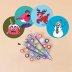 MNZ Tassenuntersetzer Winterfreunde (4er Set)