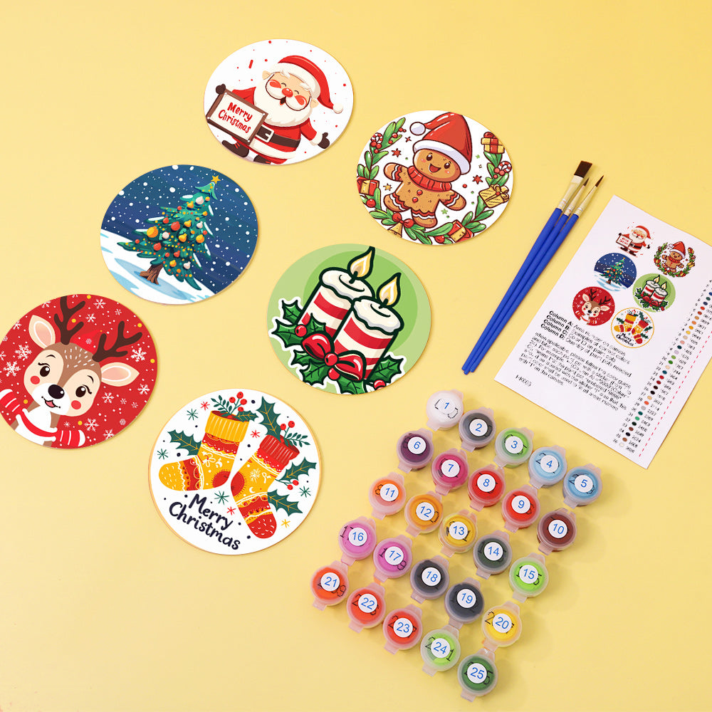 MNZ Tassenuntersetzer Weihnachtsfreude (6er Set)