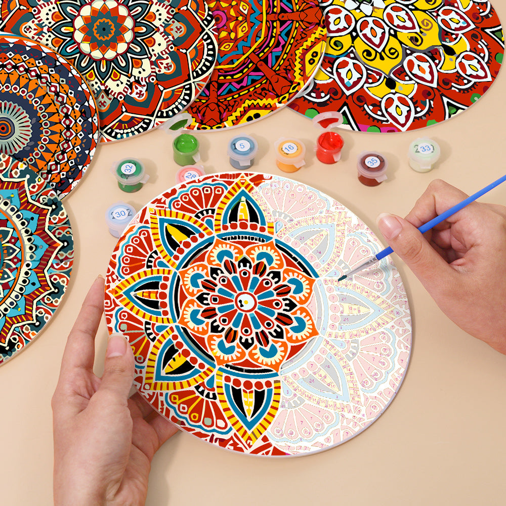 MNZ Dessous de verre Mandala (lot de 6)