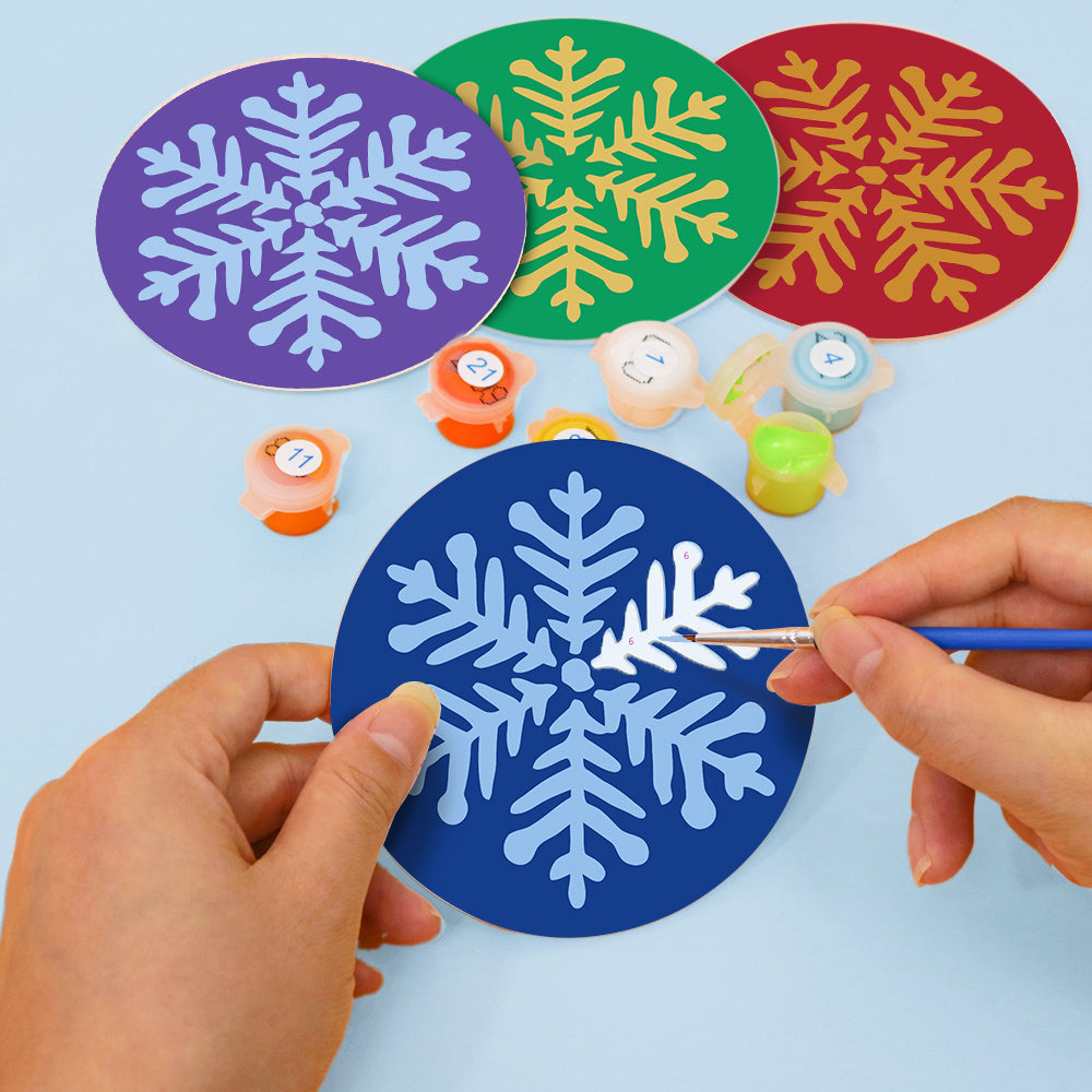 MNZ Tassenuntersetzer Schneeflocken (4er Set)