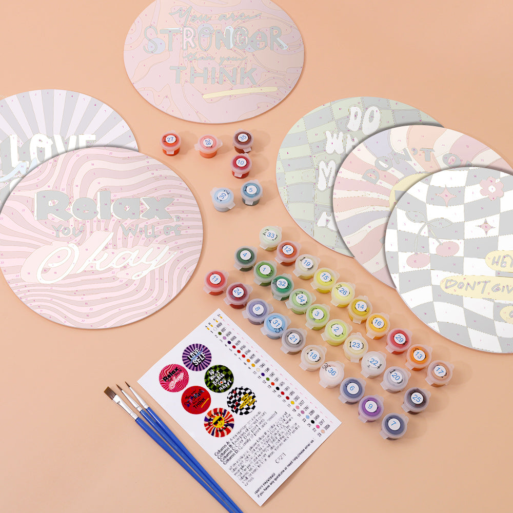 MNZ Sous-verres Good Vibes (lot de 6)