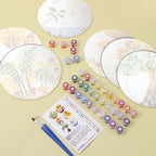 MNZ Telleruntersetzer Mosaik mit Naturmotiven (6er Set)