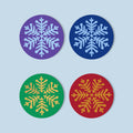 MNZ Tassenuntersetzer Schneeflocken (4er Set)