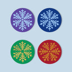 MNZ Tassenuntersetzer Schneeflocken (4er Set)