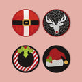 MNZ Tassenuntersetzer Weihnachtssymbole (4er Set)