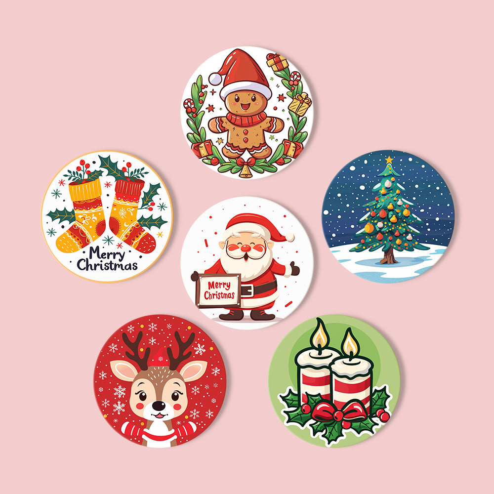 MNZ Tassenuntersetzer Weihnachtsfreude (6er Set)