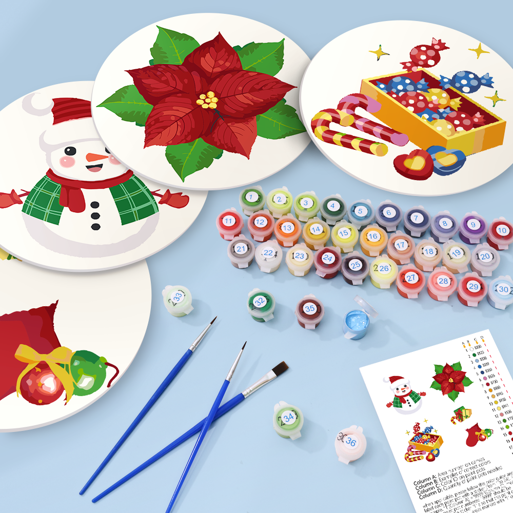 MNZ Telleruntersetzer Weihnachtsfreude (4er Set)