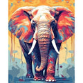 DIAMOND PAINTING I ELEFANT IM FARBENRAUSCH