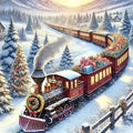 DIAMOND PAINTING I WEIHNACHTSEXPRESS IM WINTERWALD