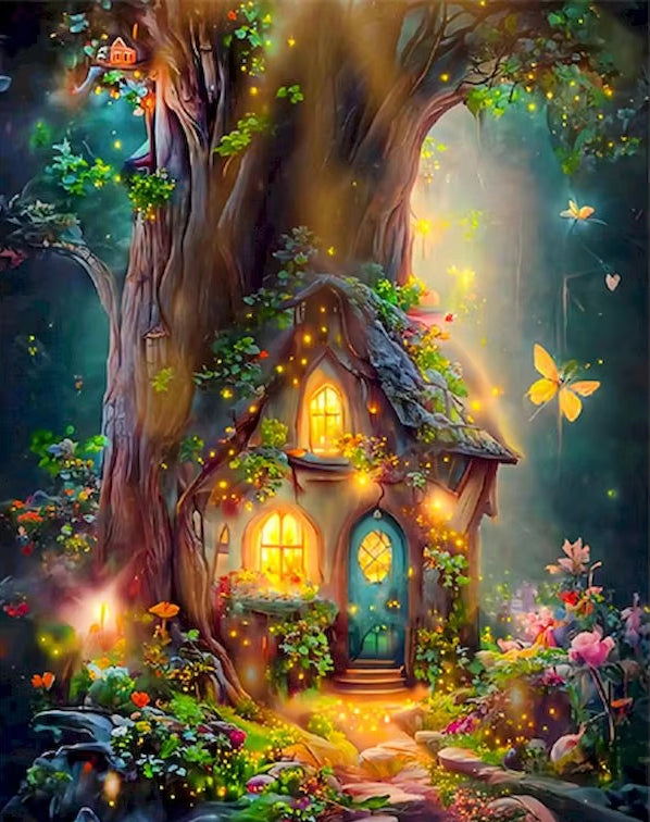 DIAMOND PAINTING I DAS KLEINE FEENHAUS