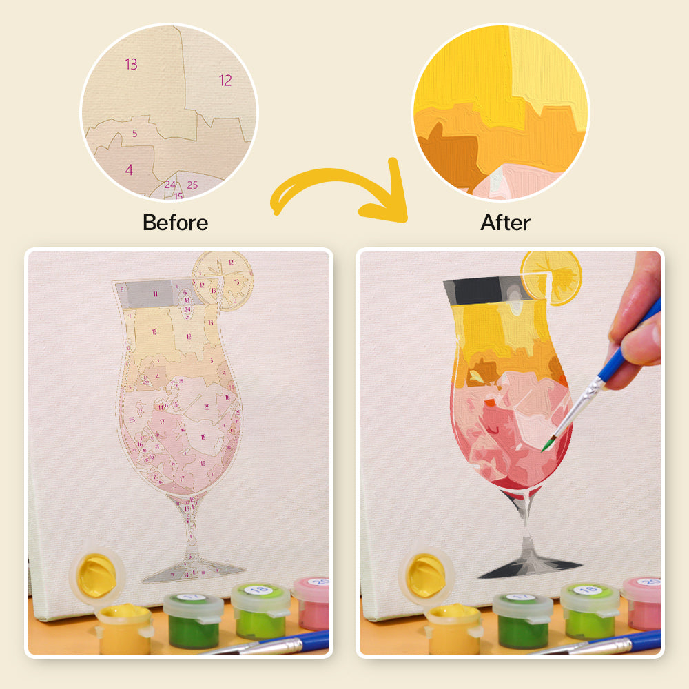 MINI MALEN NACH ZAHLEN I CHEERS & COLORS (6er Set)