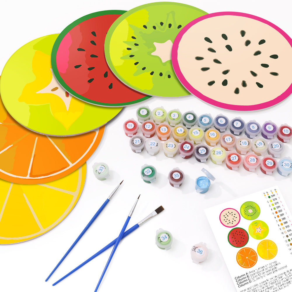 MNZ Telleruntersetzer Fruchtzauber (6er Set)