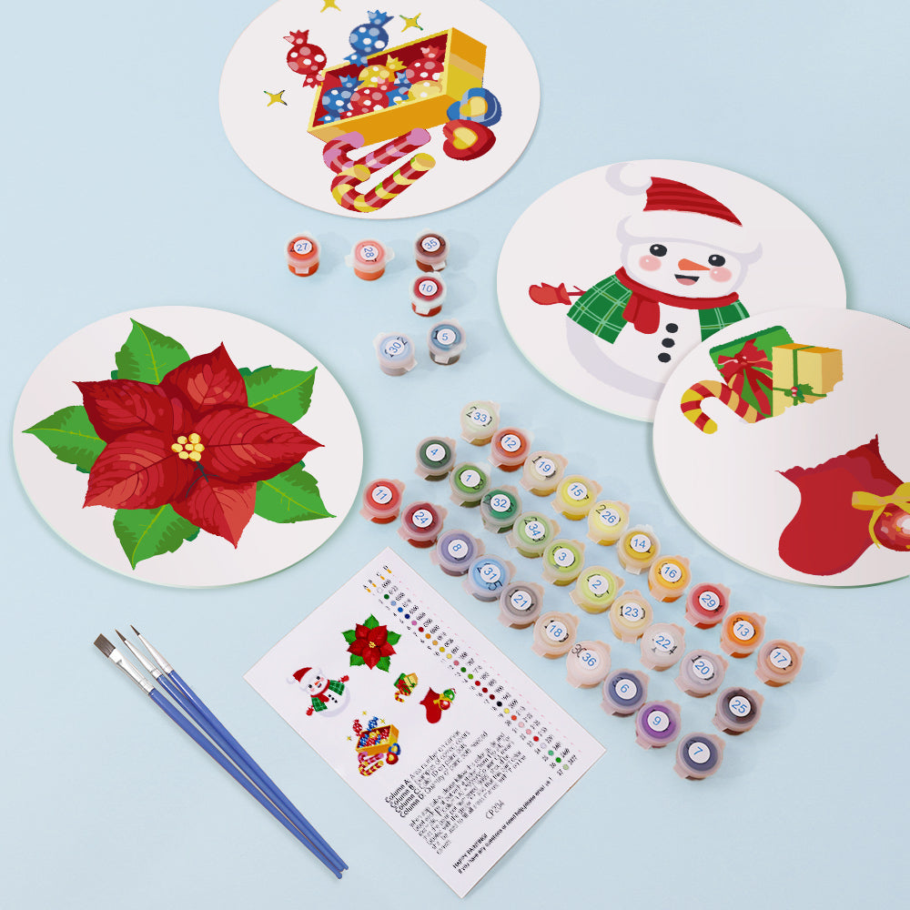 MNZ Telleruntersetzer Weihnachtsfreude (4er Set)
