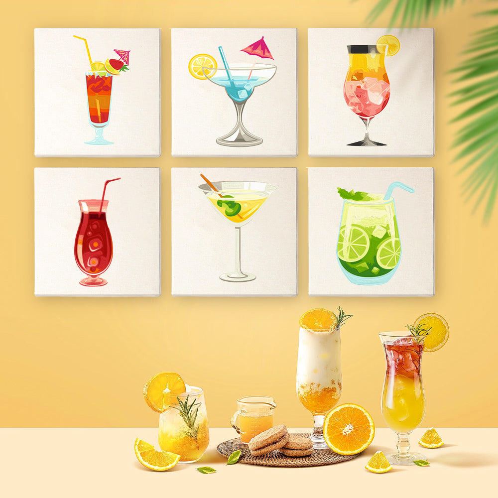 MINI MALEN NACH ZAHLEN I CHEERS & COLORS (6er Set)