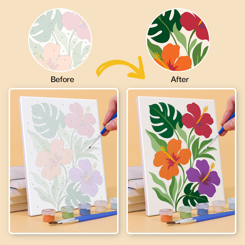 MINI MALEN NACH ZAHLEN I Blumenpracht (6er Set)