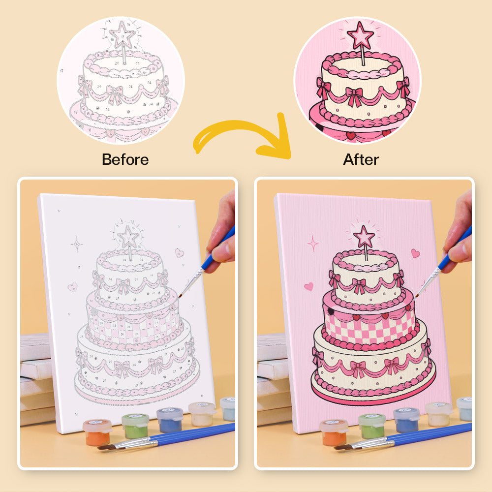 MINI MALEN NACH ZAHLEN I Girly Dreams (6er Set)