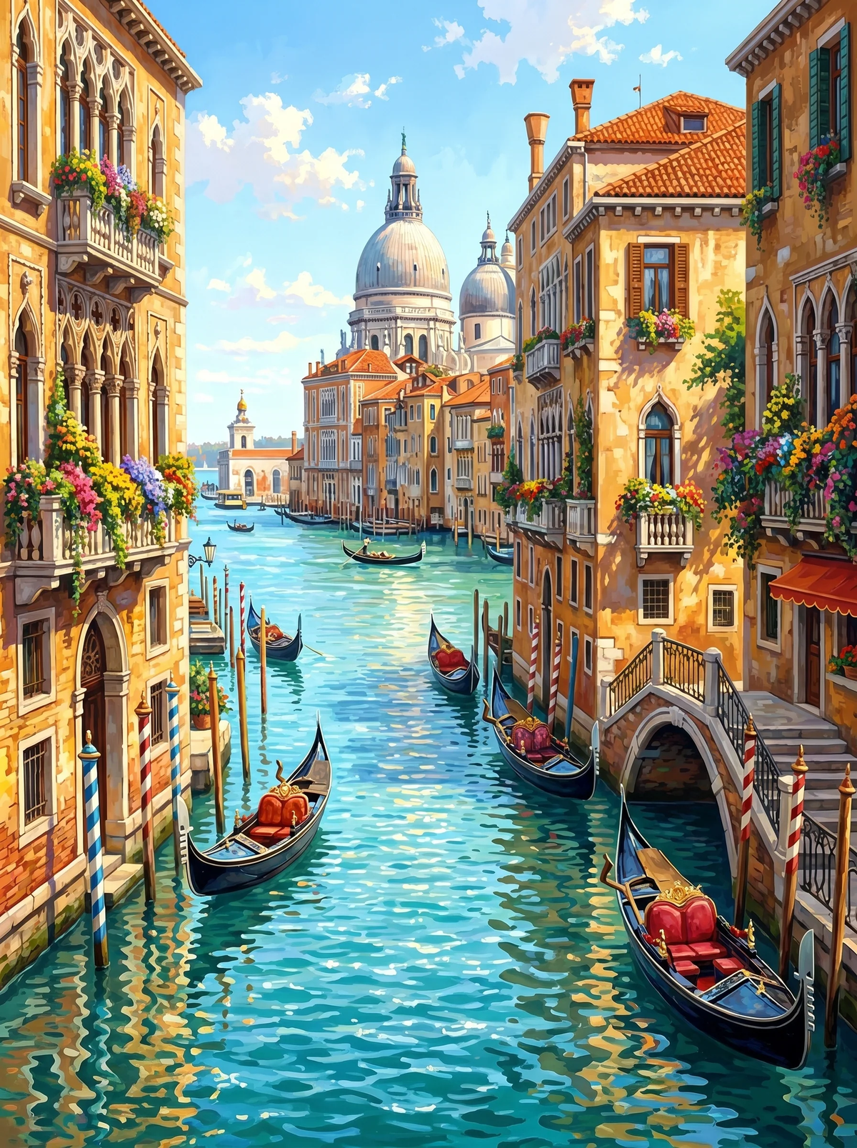 MALEN NACH ZAHLEN I SOMMERTAG IN VENEDIG