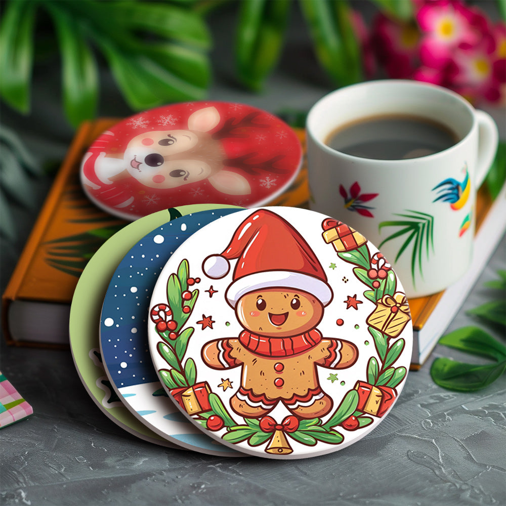 MNZ Tassenuntersetzer Weihnachtsfreude (6er Set)