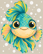 MALEN NACH ZAHLEN I TINY FISH