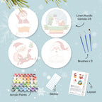 MNZ Telleruntersetzer Weihnachtsmann (4er Set)