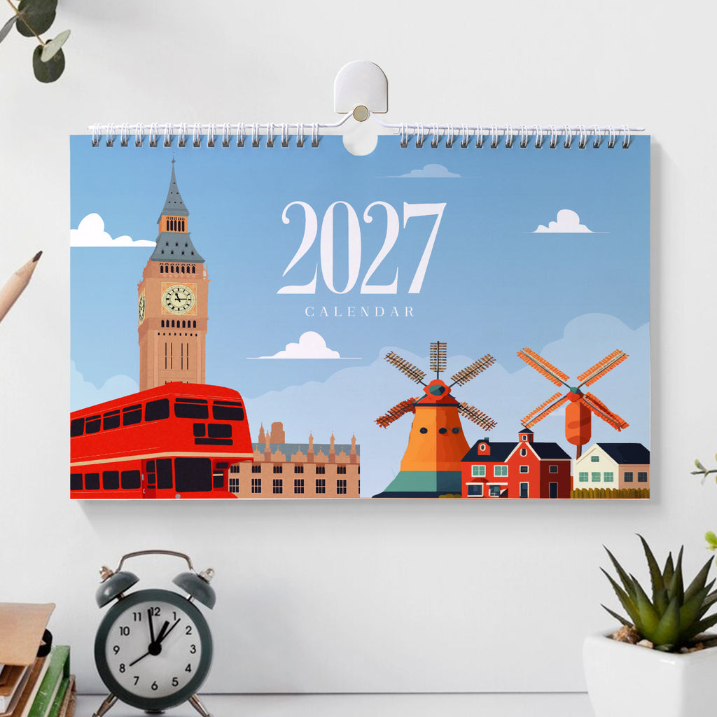 Malen nach Zahlen Kalender 2027 I Städtereise