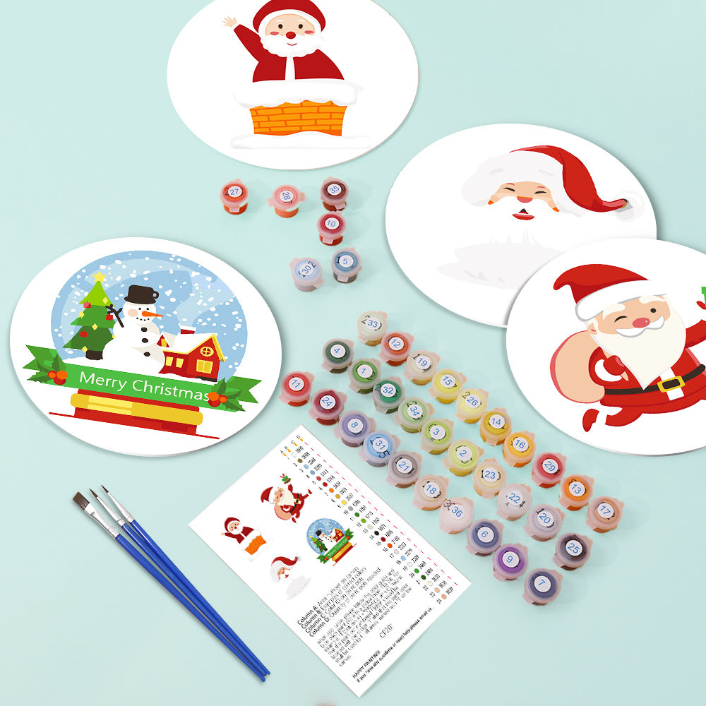 MNZ Telleruntersetzer Weihnachtsmann (4er Set)