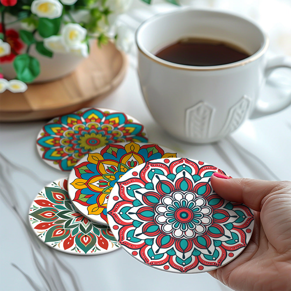 MNZ Tassenuntersetzer Mandala-Magie (6er Set)