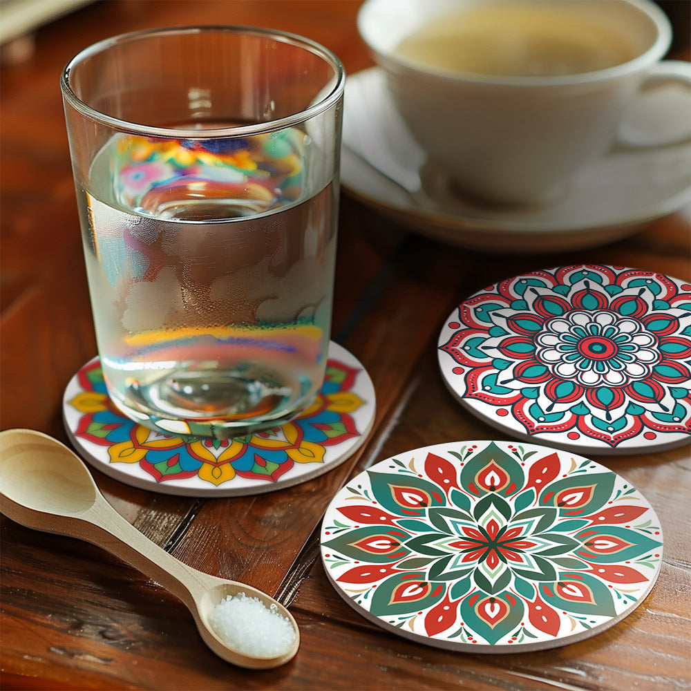 MNZ Tassenuntersetzer Mandala-Magie (6er Set)