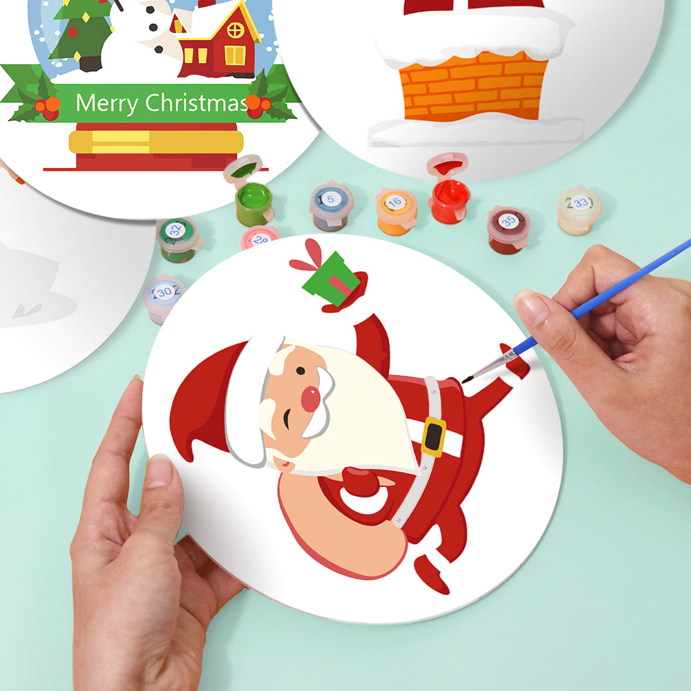 MNZ Telleruntersetzer Weihnachtsmann (4er Set)