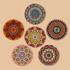MNZ Dessous de verre Mandala (lot de 6)