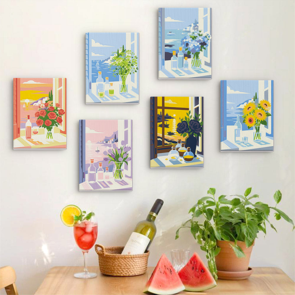 MINI MALEN NACH ZAHLEN I Fensterblicke (6er Set)