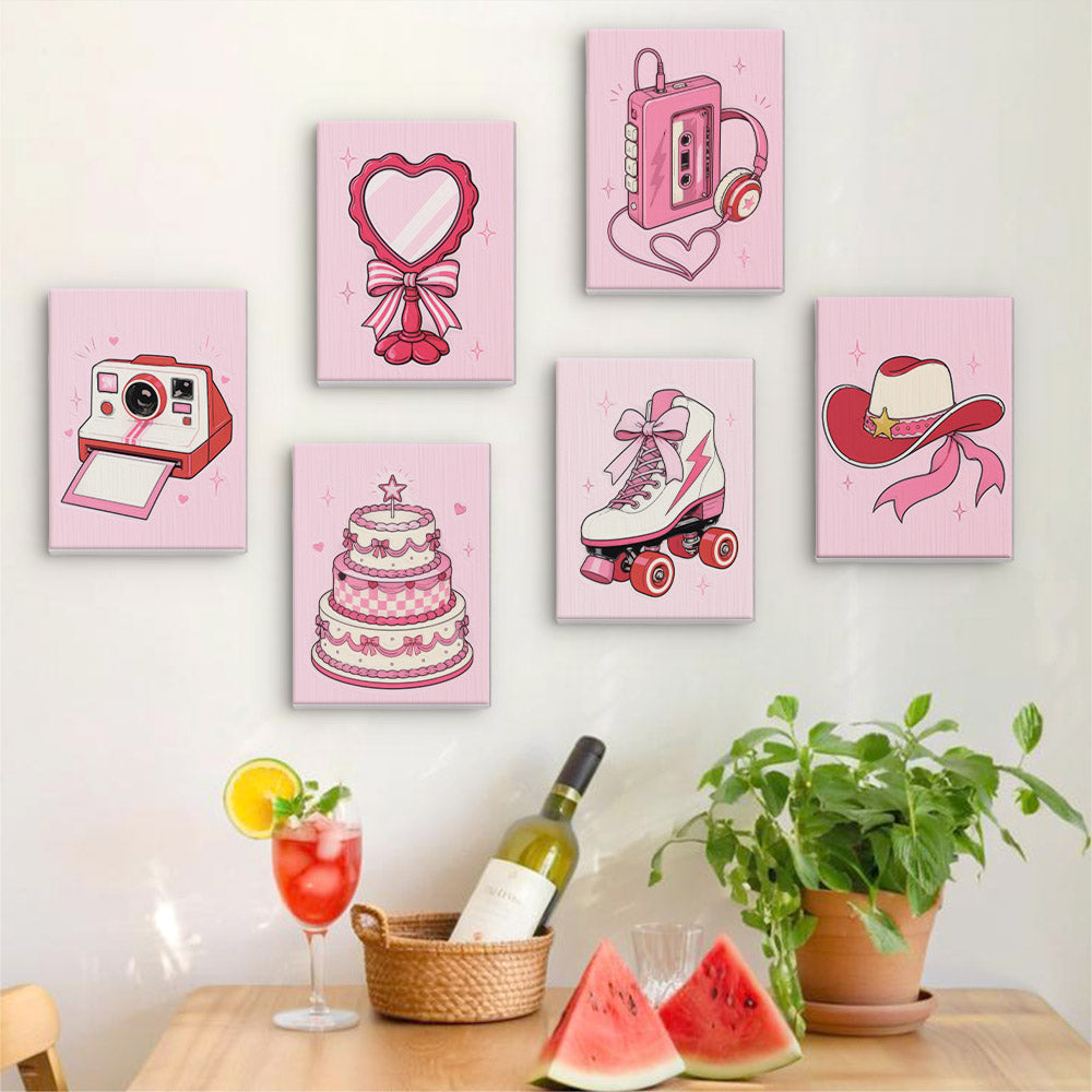 MINI MALEN NACH ZAHLEN I Girly Dreams (6er Set)