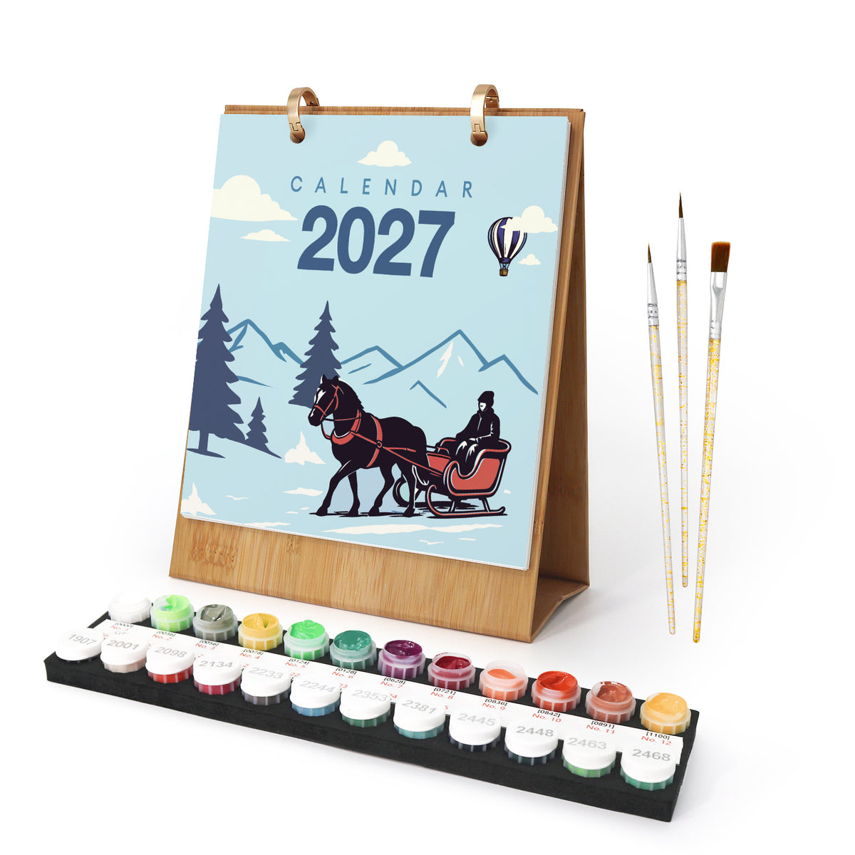 Malen nach Zahlen Kalender 2027 I Verkehrsmotive