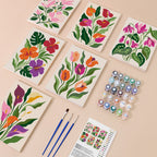 MINI MALEN NACH ZAHLEN I Blumenpracht (6er Set)