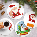 MNZ Telleruntersetzer Weihnachtsmann (4er Set)