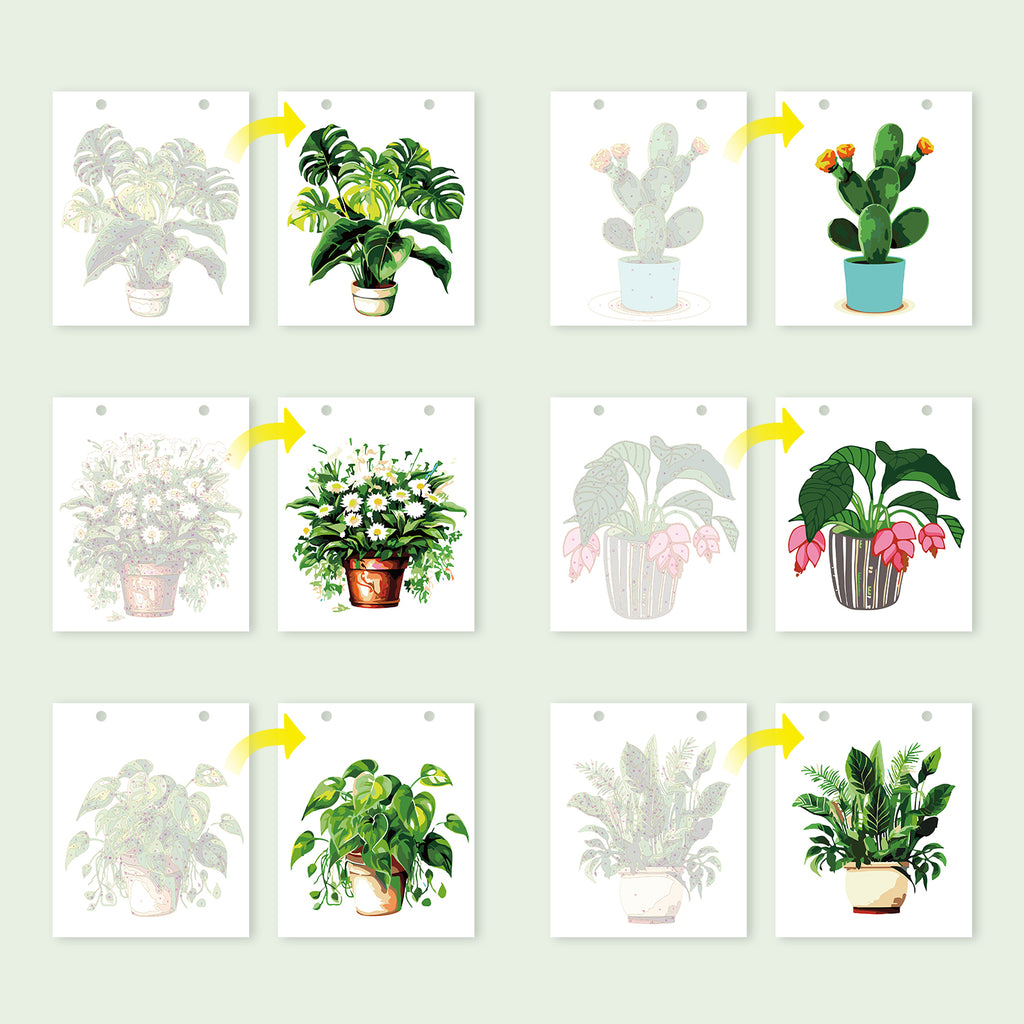 Calendrier Peinture par numéros 2027 I Plantes d'intérieur