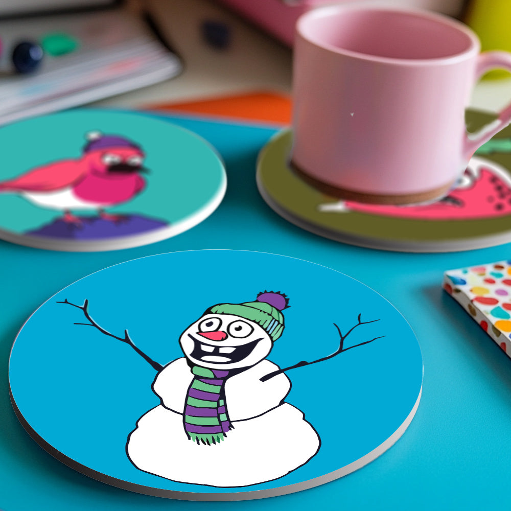 MNZ Tassenuntersetzer Winterfreunde (4er Set)