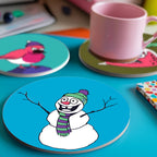 MNZ Tassenuntersetzer Winterfreunde (4er Set)