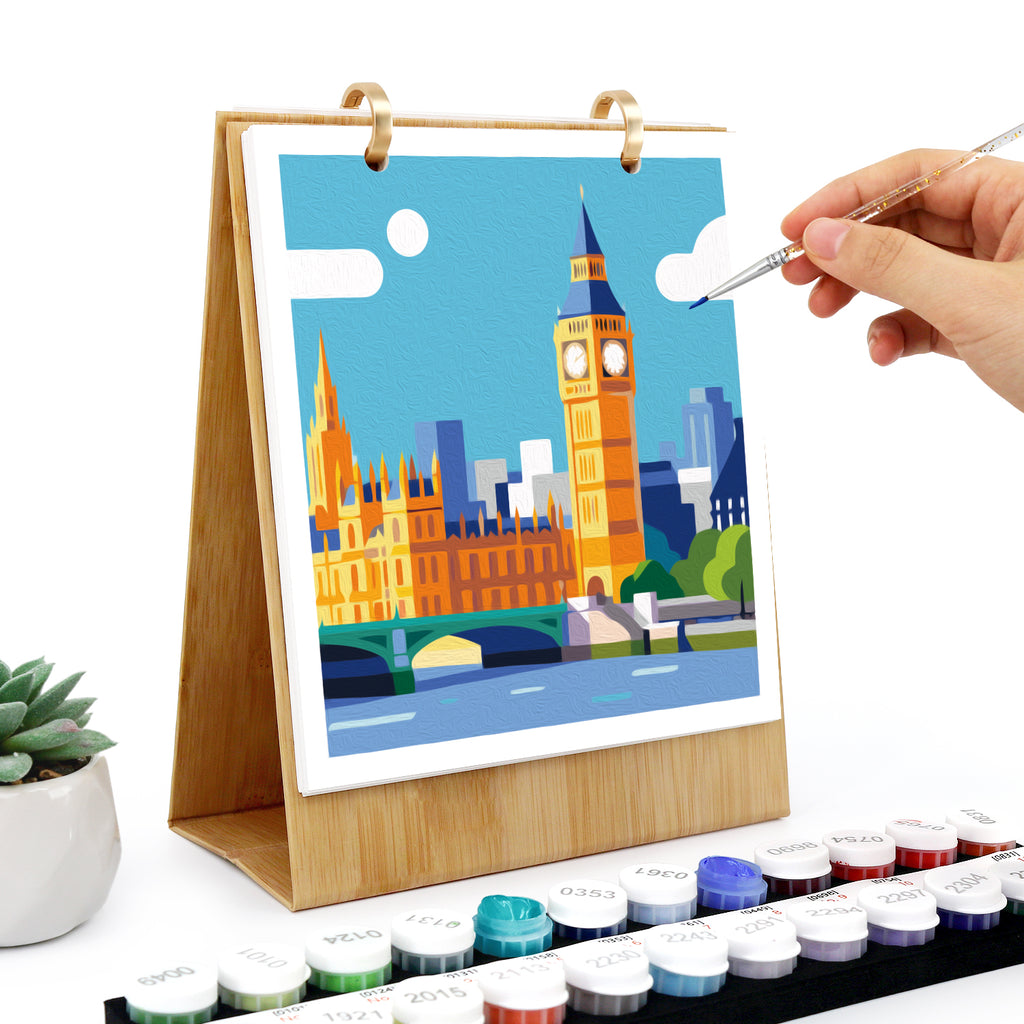 Calendrier peinture par numéros 2027 I Destinations de voyage