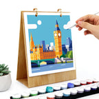 Calendrier peinture par numéros 2027 I Destinations de voyage
